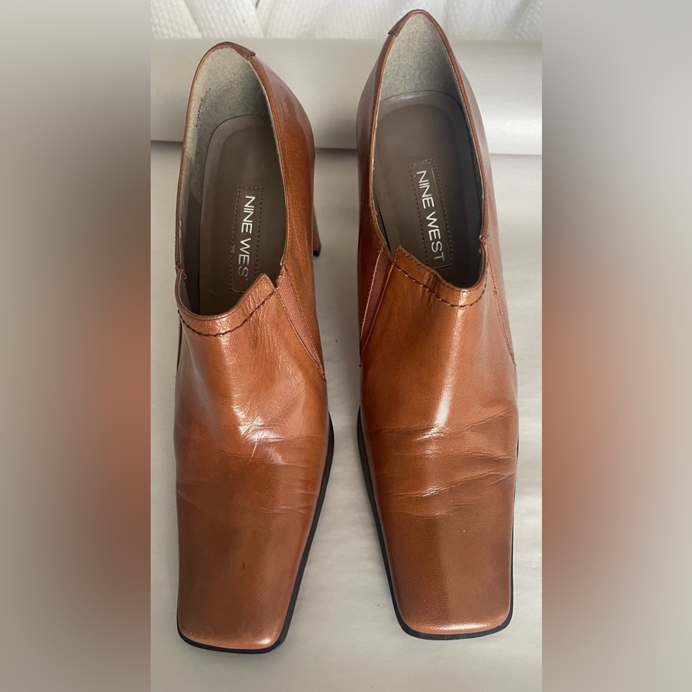 Nine West Men's Tan Leather Loafers